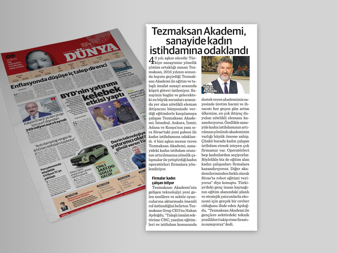 TEZMAKSAN AKADEMİ, SANAYİDE KADIN İSTİHDAMINA ODAKLANDI